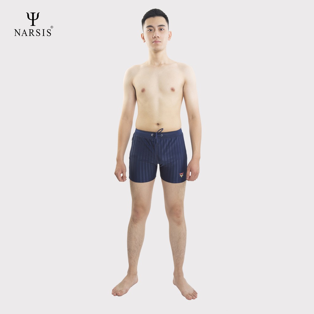 Quần đi biển Narsis Q1005 kẻ sọc có dây rút cho nam