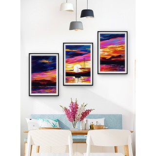 Phong cảnh lãng mạn - Khung tranh decal dán tường