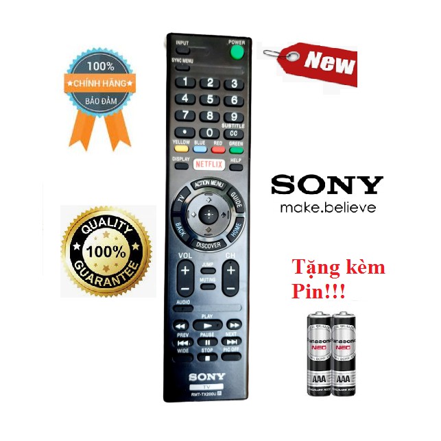 Điều khiển Tivi Sony RMT-TX200U Hàng mới chính hãng 100% Tặng kèm pin-Điện tử Alex