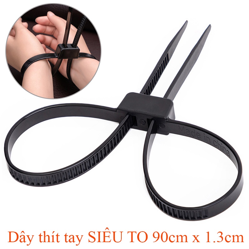 Dây thít buộc tay hình số 8 siêu chắc loại to kích thước 90cm x 1.3cm