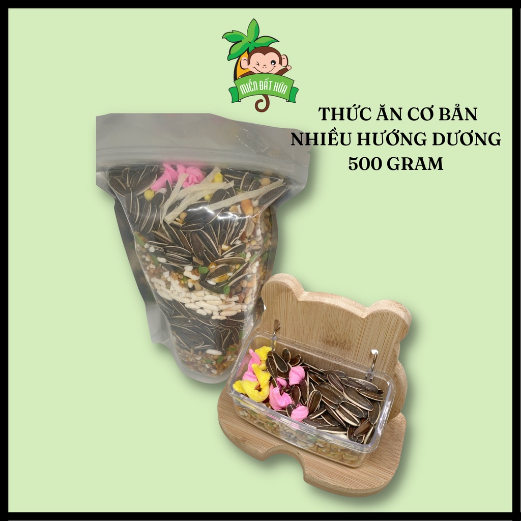 Thức ăn cho Hamster - Túi thức ăn chính ngũ cốc cơ bản 500gram cho hamster