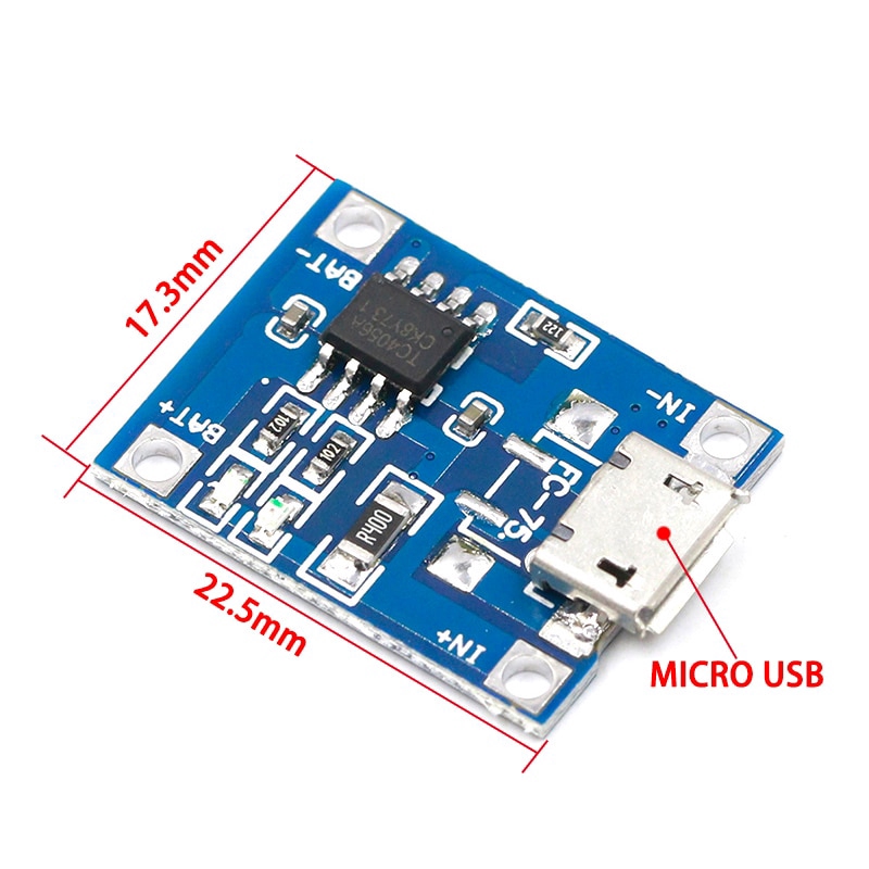 Mô Đun Sạc Pin lithium 1a Loại c / micro usb 5v 1a tp4056