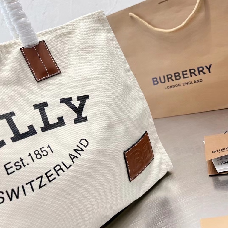 BALLY Túi Xách Canvas Sức Chứa Lớn Thời Trang Dành Cho Nữ777777