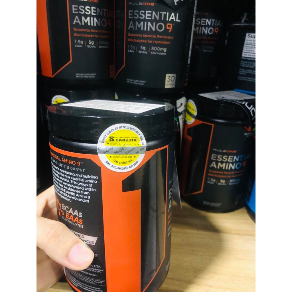 Phục hồi cơ R1 EAA Essential Amino 9 30 lần dùng