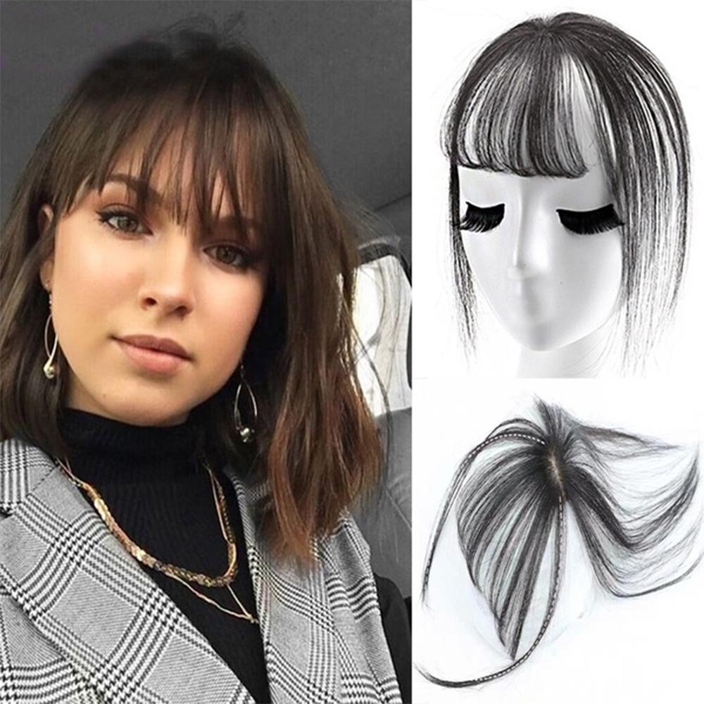 1 Bộ Tóc Giả 6 Inch Kẹp 3D Bằng Sợi Tổng Hợp Dành Cho Nữ