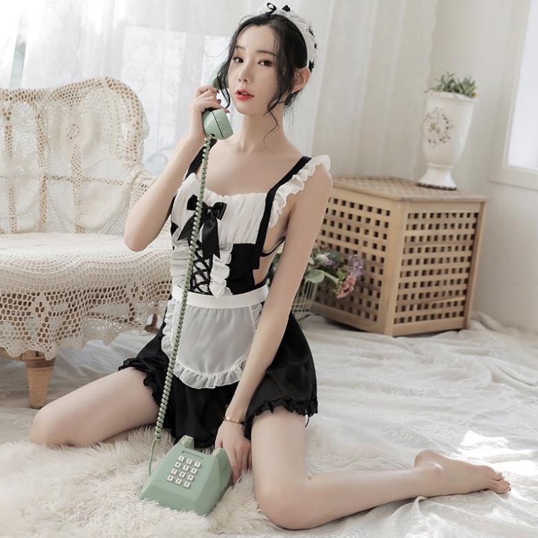 Bộ đồ cosplay sexy cô nàng hầu gái cao cấp quyến rũ bộ đồ ngủ 5149 | BigBuy360 - bigbuy360.vn