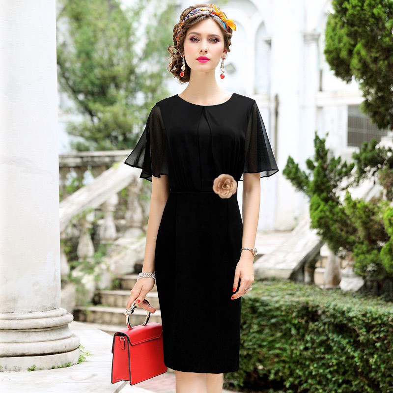 ĐẦM DỰ TIỆC NỮ DÁNG ÔM DÁNG DÀI KIỂU ĐẦM DỰ TIỆC TRUNG NIÊN CAO CẤP PHỐI VOAN CHO MẸ U40 U50 SHOP SANG CHẢNH 3331 3324 | BigBuy360 - bigbuy360.vn