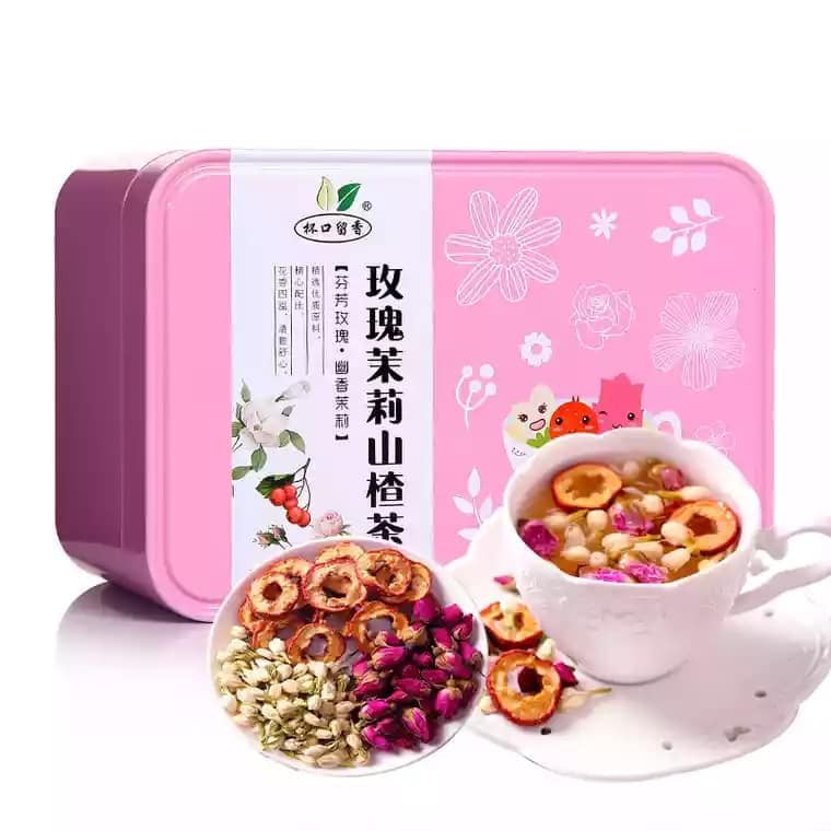 Set 10 gói Trà Hoa Hồng Hoa Lài Sơn Trà - Trà Giảm Mỡ Đẹp Da (HỘP THIẾC) | BigBuy360 - bigbuy360.vn