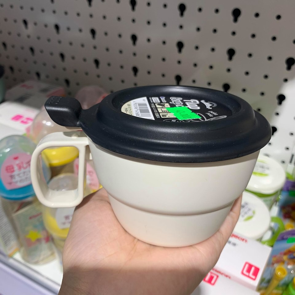 [Hỏa tốc HCM] Cốc súp có nắp đậy Inomata 300ml màu be Nội địa Nhật Bản