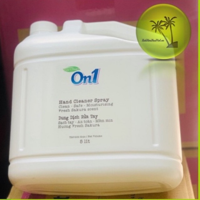 [NOW GIAO NGAY!!](5l lỏng) Dung dịch rửa tay khô On1 5 lít hương Fresh Sakura dùng xịt khuẩn bề mặt và rửa tay