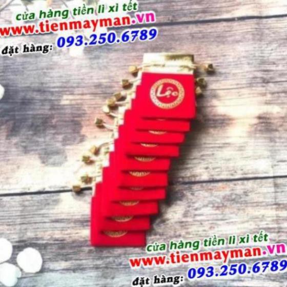 [SHOPEE TRỢ GIÁ] Túi Gấm Đỏ, Thêu Chữ Lộc - Quà Tặng Mỗi Dịp Tết