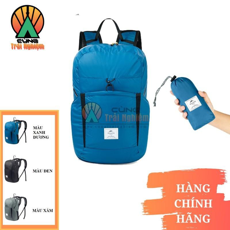 Balo Du Lịch Gấp Gọn 25L Chống Rách, Chống Thấm Nước cho Đi Học Đi Chơi Dã Ngoại NatureHike NH17A017-B