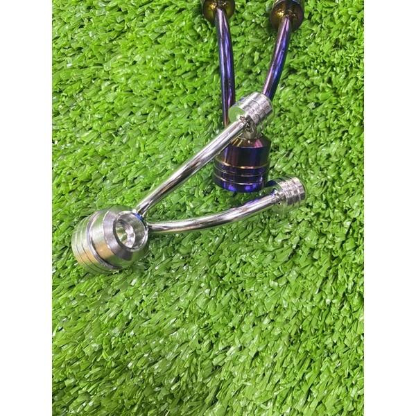 Móc 2 râu inox - titan