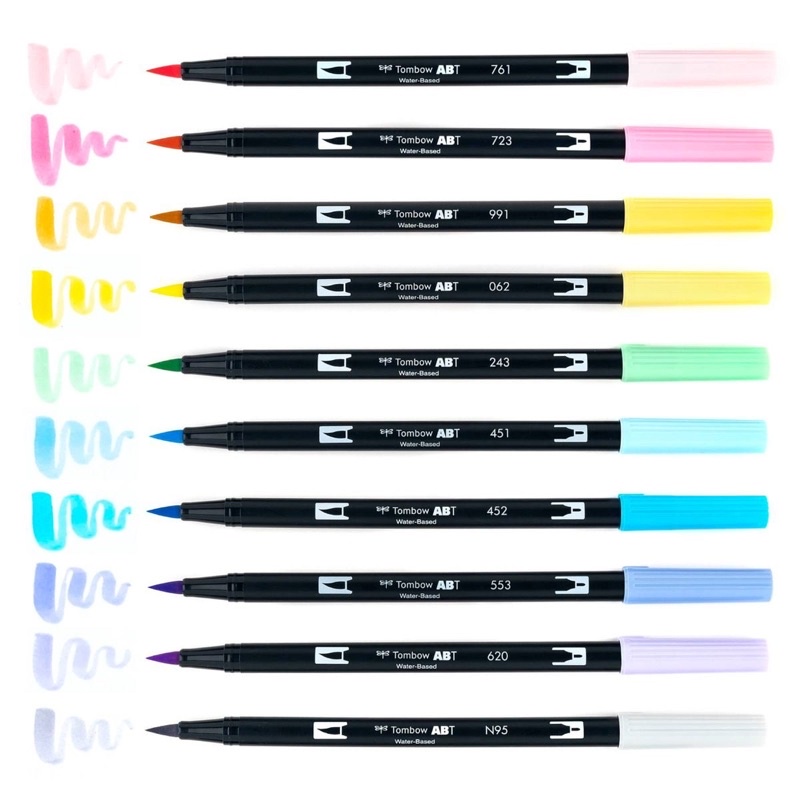 Bút Tombow Dual Brush Pen Set Pastel 6/10