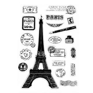 Con Dấu Silicon Trong Suốt Hình Tháp Eiffel