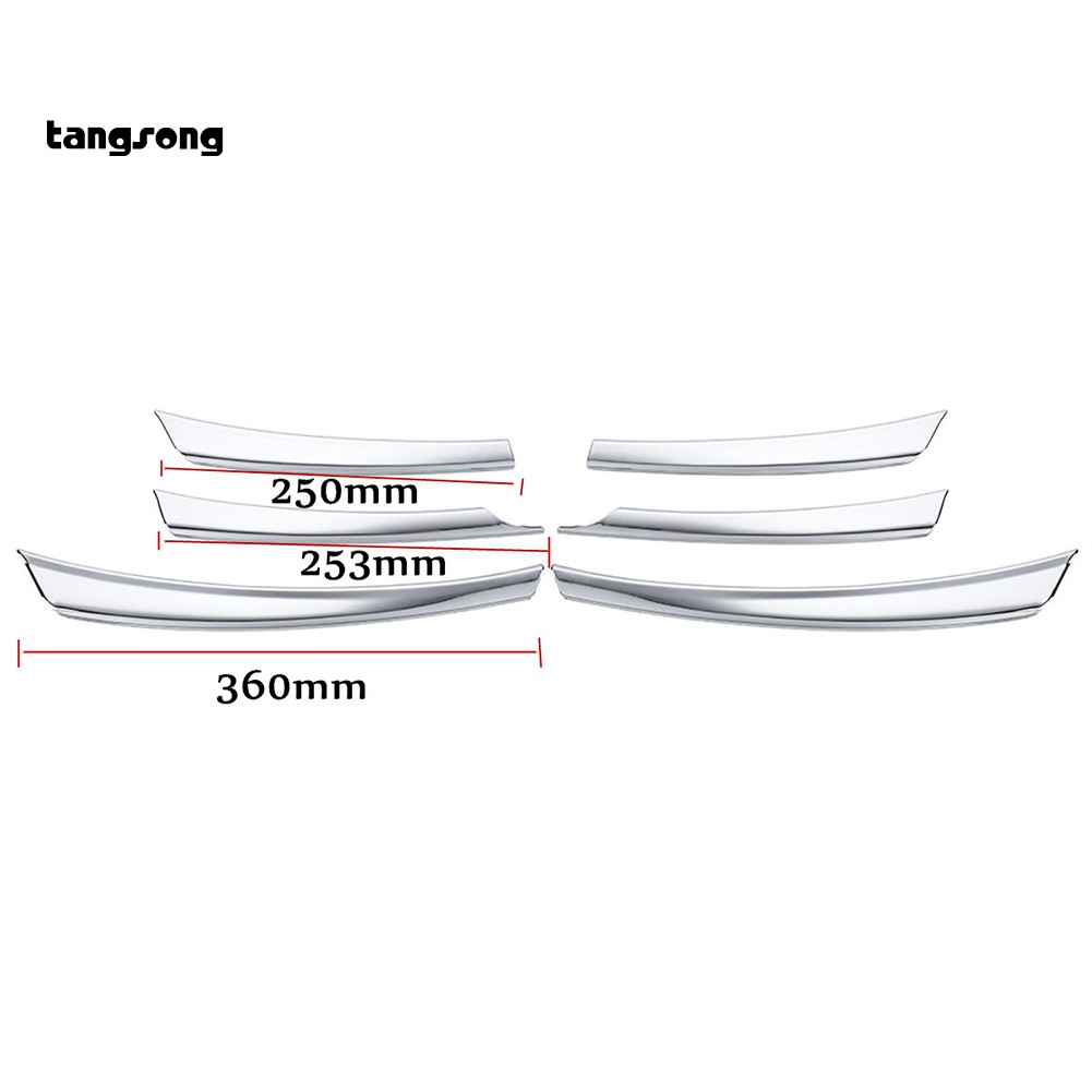 Set 6 ốp cản trước thích hợp cho xe ô tô Nissan Sunny Versa 14-17