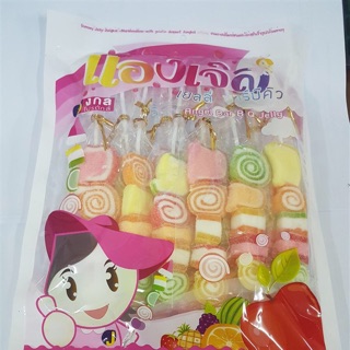 Kẹo dẻo trái cây xiên que thái lan 300g