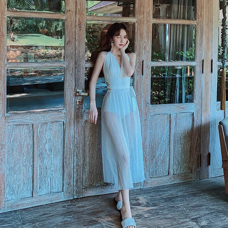 Bộ Đồ Bơi Che Phủ Bụng Phong Cách Hàn Quốc Gợi Cảm Thời Trang Mùa Xuân Cho Nữ