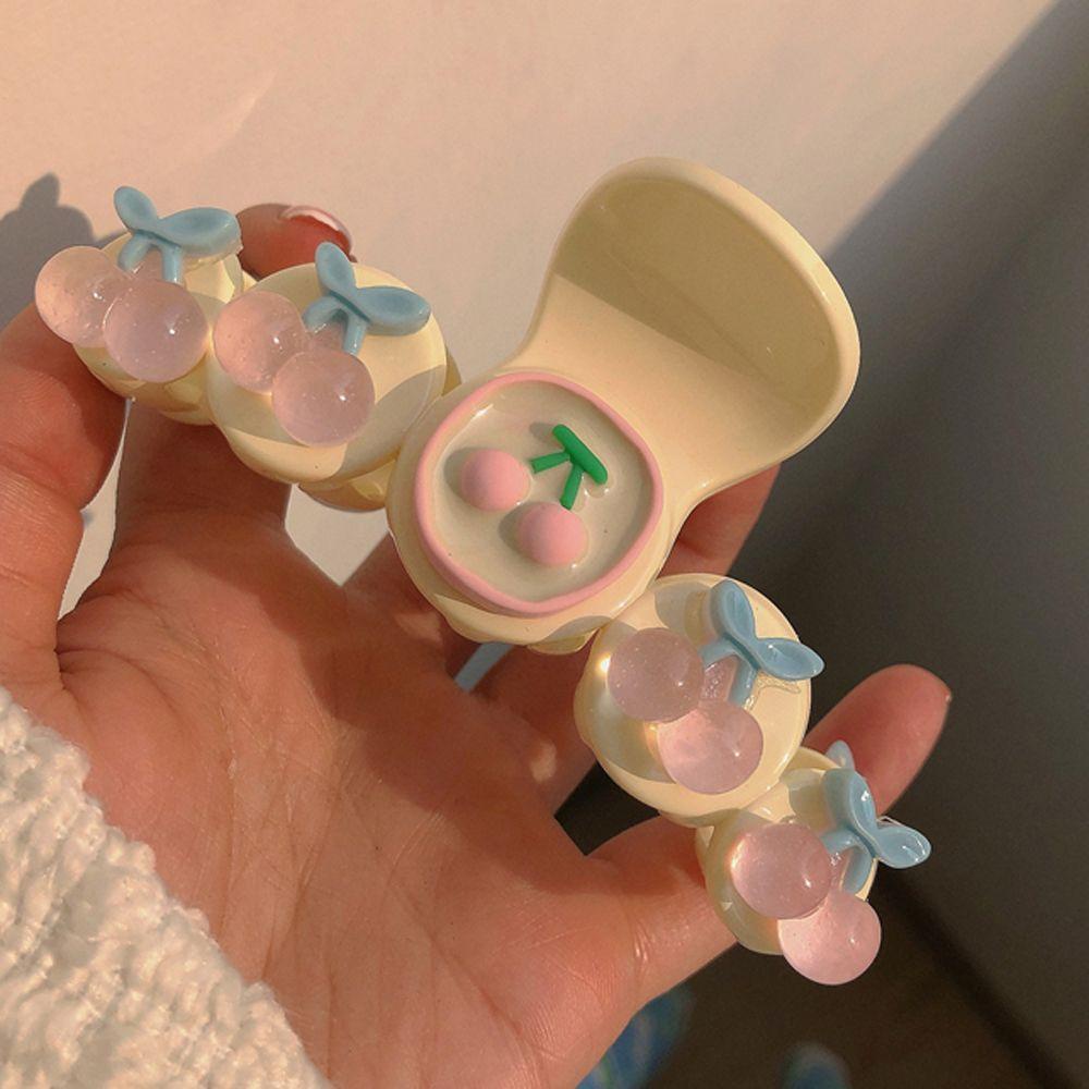 Kẹp Tóc Hình Con Cua Cỡ Lớn Màu Hồng Cổ Điển Ngọt Ngào VANES1 Cho Nữ