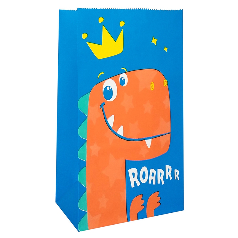 Set 10 túi đựng kẹo hình khủng long T-Rex ngộ nghĩnh đáng yêu cho trẻ em