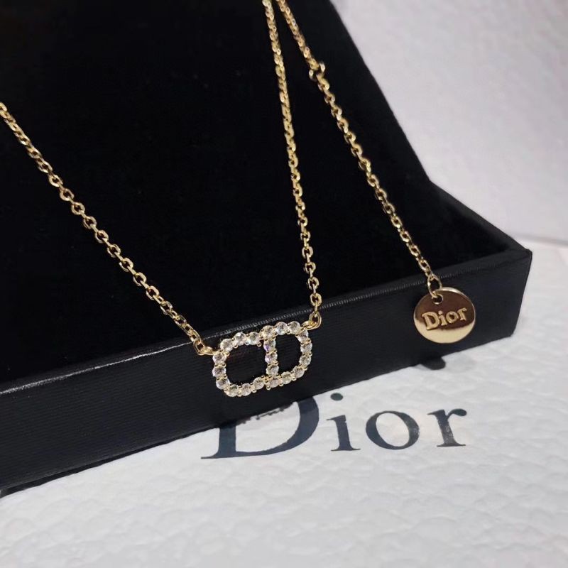 Dors pha lê dây chuyền CD vòng cổ nữ vàng hồng