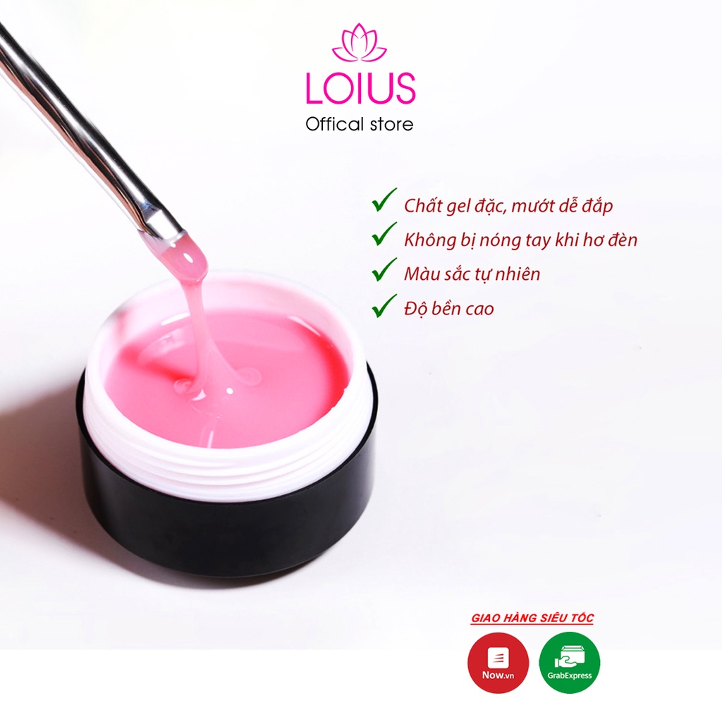 Gel đắp móng Lotus không nóng, dễ vào phom nhiều màu lựa chọn