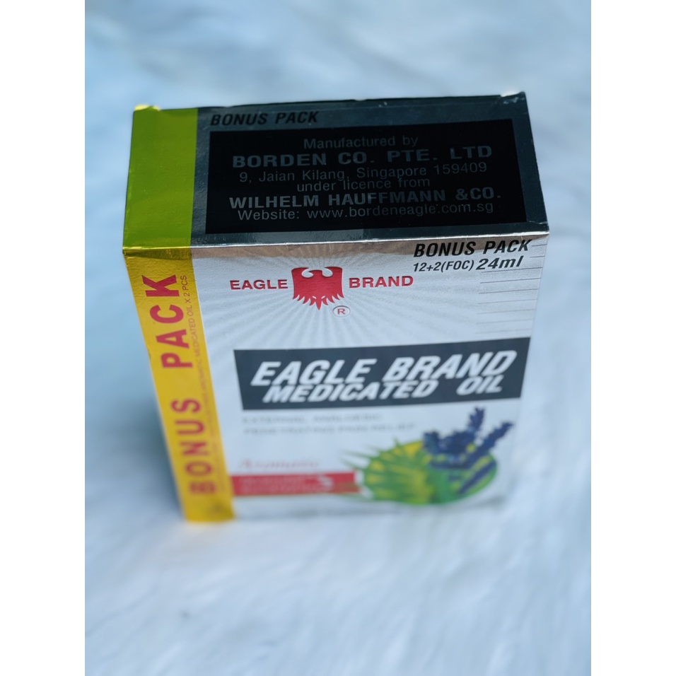 Dầu gió Con ó Trắng Singapore Eagle Brand Medicated Oil Refresh 24ml Singapore - Hương bạc hà đinh dương