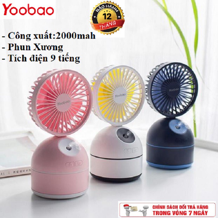 Quạt phun sương mini cầm tay YooBao 2000mah