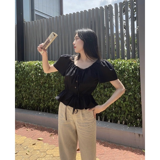 Áo kiểu rút dây