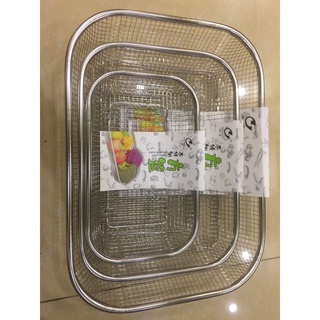 Rổ inox hình chữ nhật