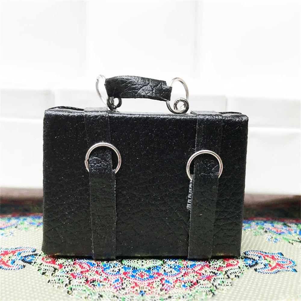 Va Li Giả Da Bằng Gỗ Dùng Trang Trí Nhà Búp Bê DIY