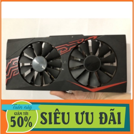 Bộ fan và tản nhiệt cho vga asus rx 570khoảng cách 4 tâm ốc 53mm