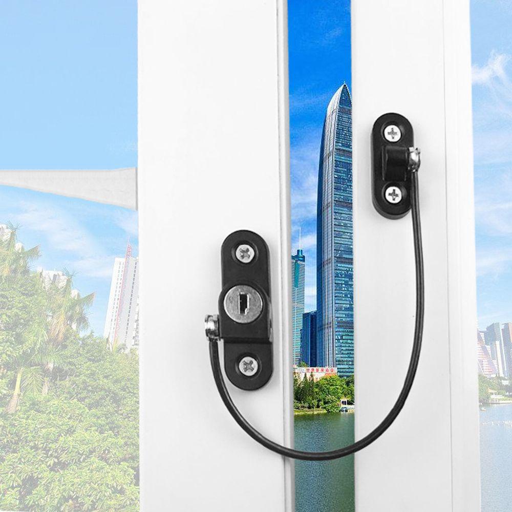 Ổ Khóa Cửa / Cửa Ra Vào / Cửa Sổ Di Động Kèm Chìa Khóa Bằng Thép Không Gỉ An Toàn Cho Bé