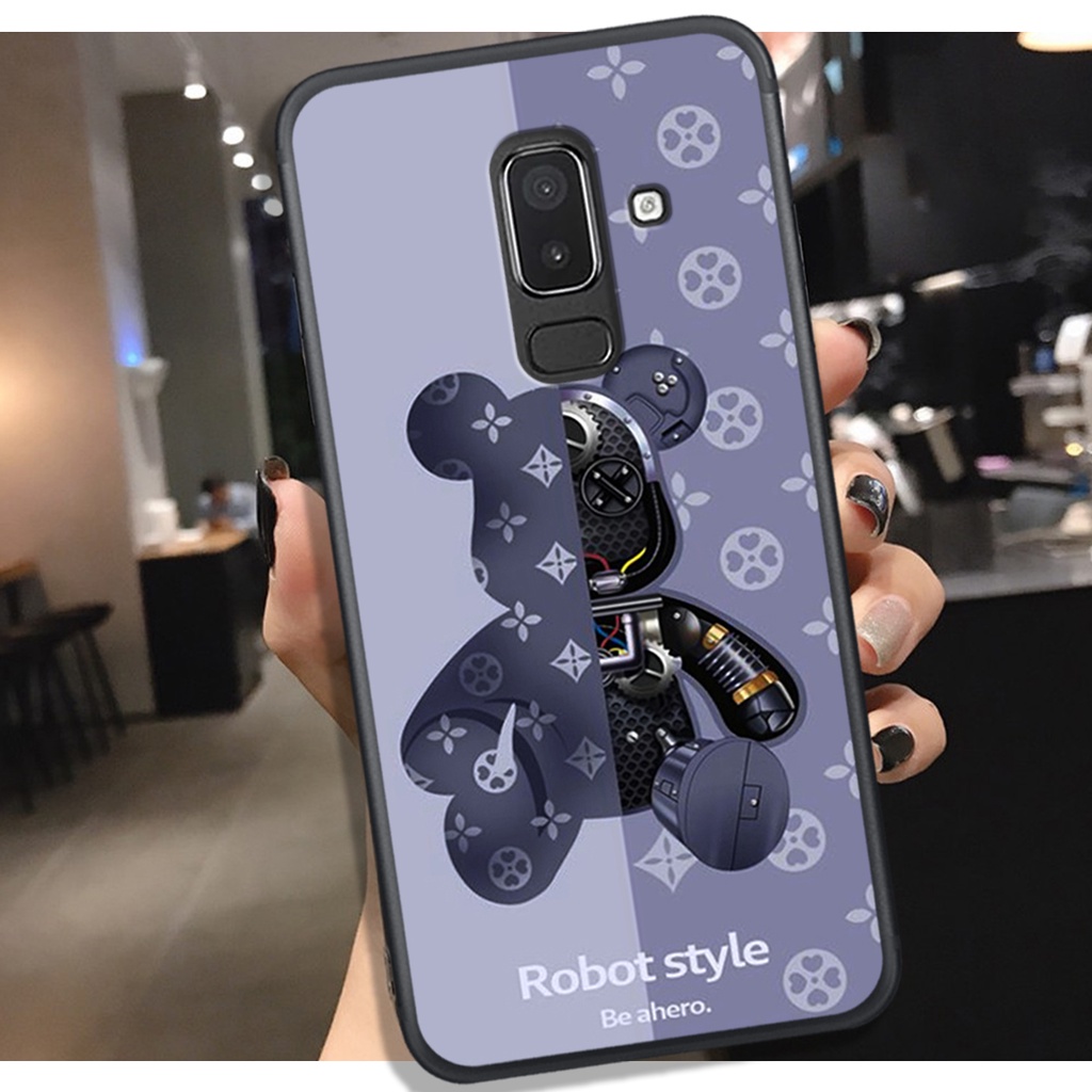 [HOT]ỐP SAMSUNG J8 - J6 PLUS - A6 PLUS - A8 PLUS , In Hình Gấu Robot họa tiết L-V màu sắc cực đẹp.