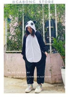 [ ẢNH THẬT ] bộ đồ hình thú panda cực cute