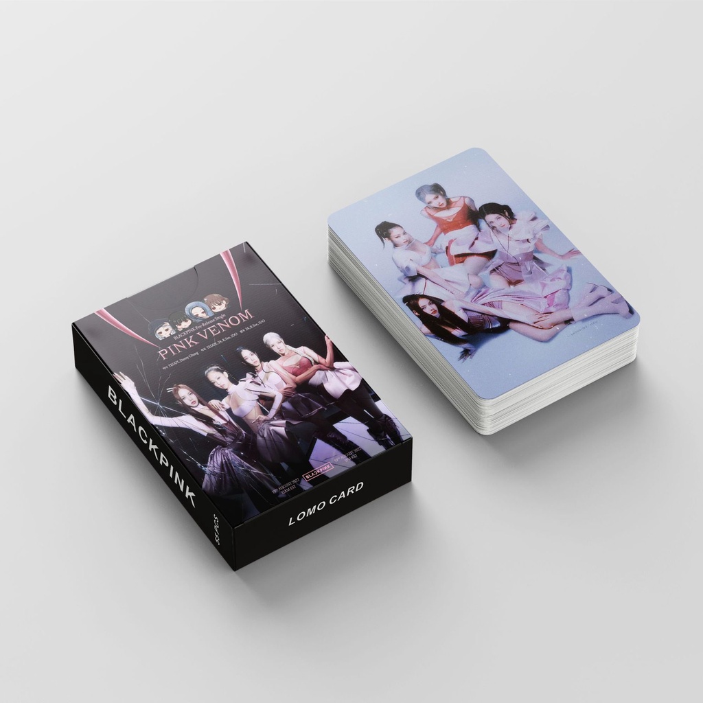 Hộp 55 Tấm Thẻ Ảnh Lomo Nhóm Nhạc BlackPink VENOM