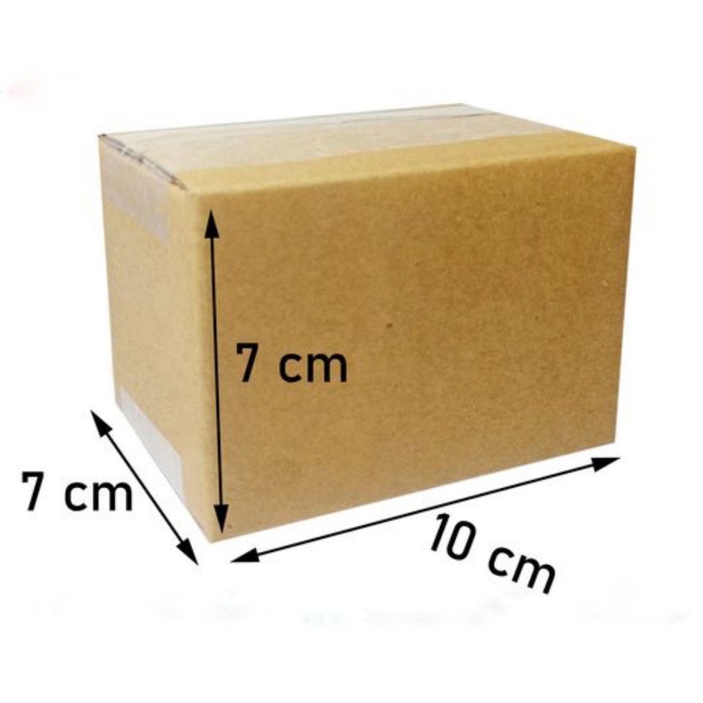Hộp Carton 10 x 7 x 7cm đóng hàng bìa carton 3 lớp đóng hộp quà bán sỉ lẻ nhiều kích cỡ khác nhau