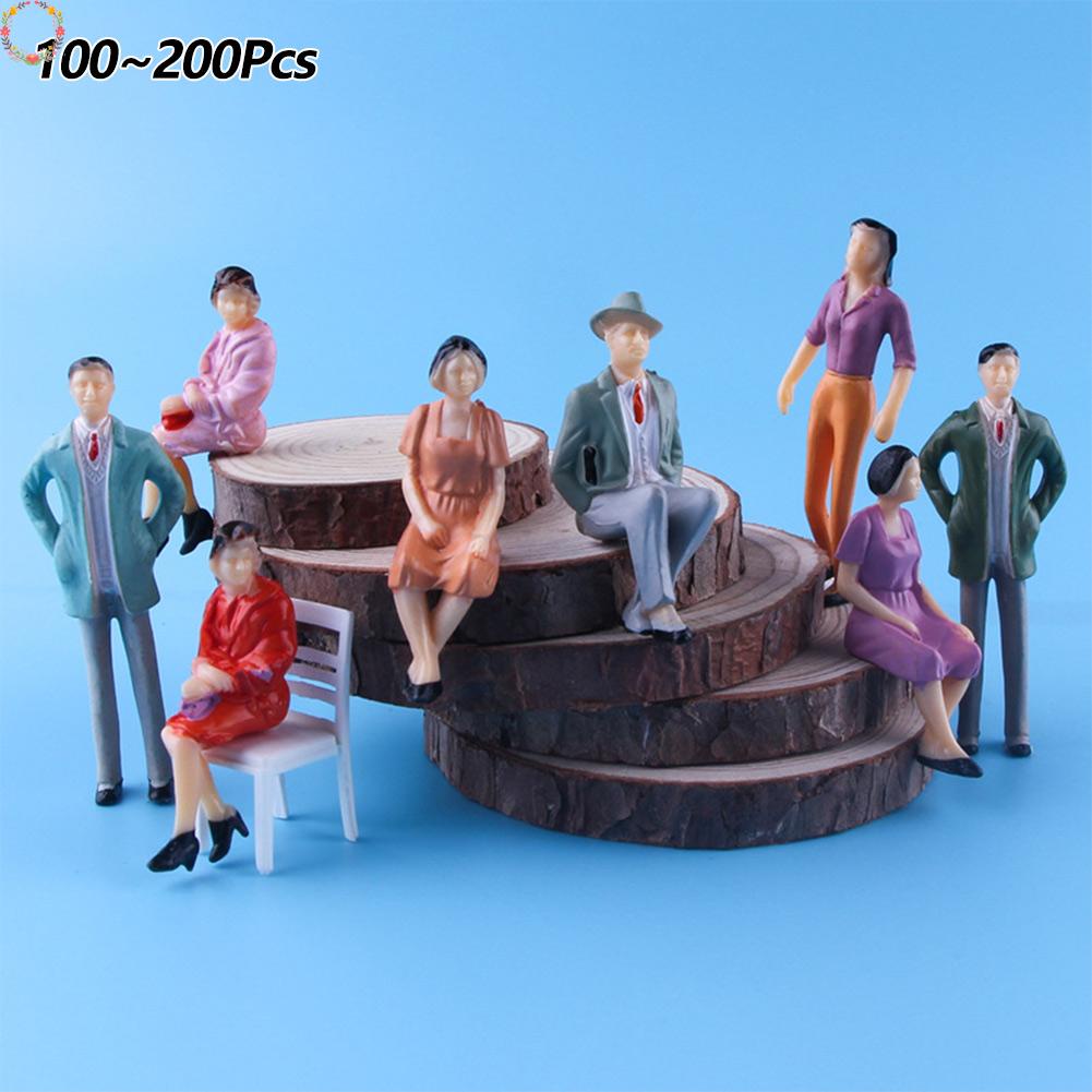 100/200 tỷ lệ nâng cao 1:87 mannequin set DIY bàn cát xây dựng mô hình vật liệu cảnh quan cảnh mô hình bàn cát mô hình nhân vật phản diện