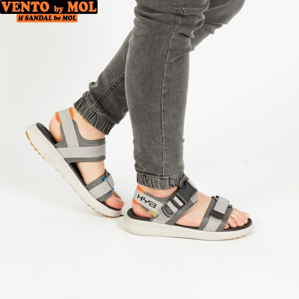 Giày sandal Vento nam nữ 2 quai ngang vải dù cho cặp đôi có quai hậu cố định mang đi học du lịch NB38G
