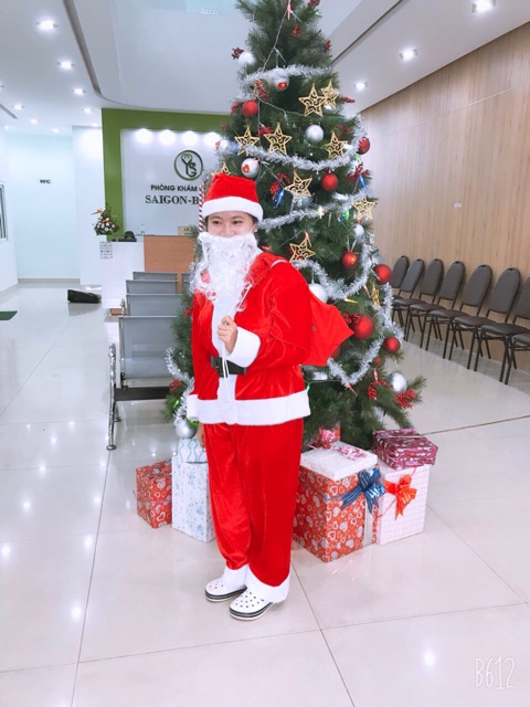 BỘ ÔNG GIÀ NOEL VẢI NHUNG | BigBuy360 - bigbuy360.vn