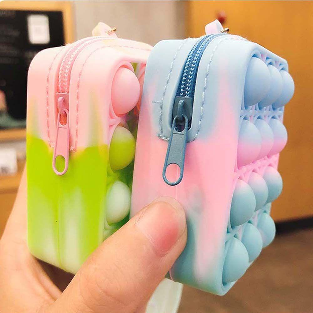 Ví Đựng Tiền Xu Giải Tỏa Căng Thẳng|Móc Khóa Kèm Túi Đựng Màu Sắc Xinh Xắn