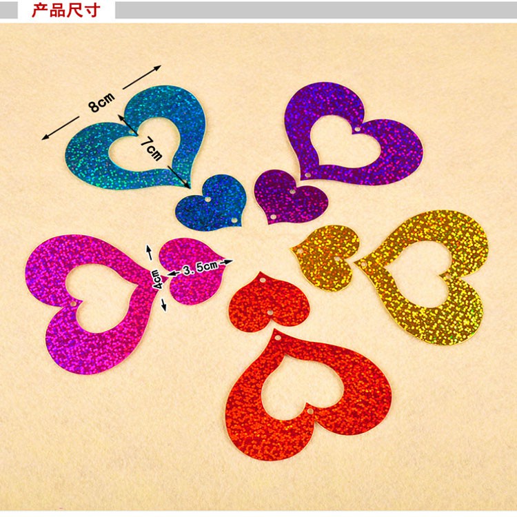 Set 100 Dây Treo Bong Bóng Hình Trái Tim Màu Hồng Dùng Trang Trí Tiệc Cưới / Sinh Nhật