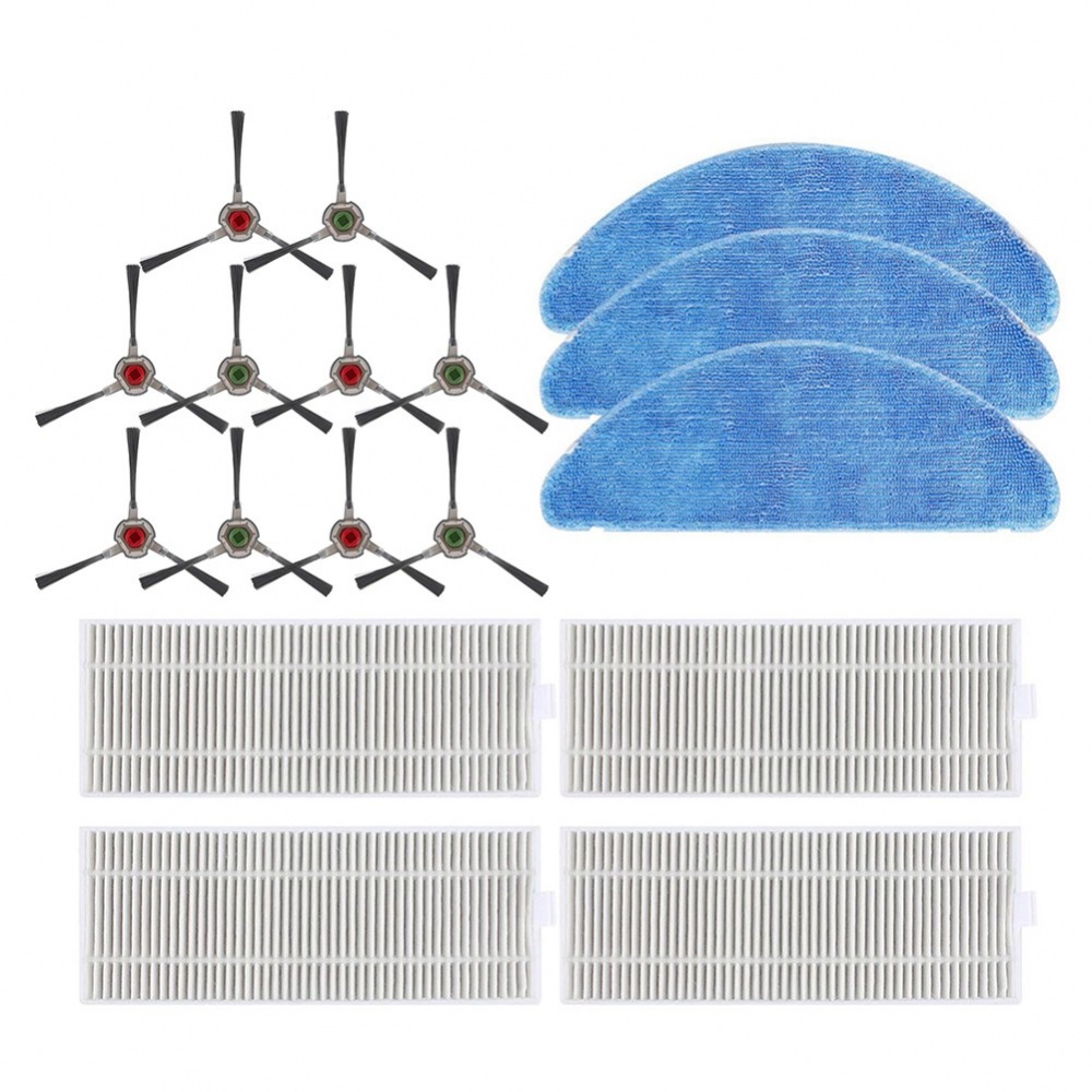 Bộ Cọ Bên + Tấm Lọc Cho Robot Hút Bụi Yeedi K650 Mới