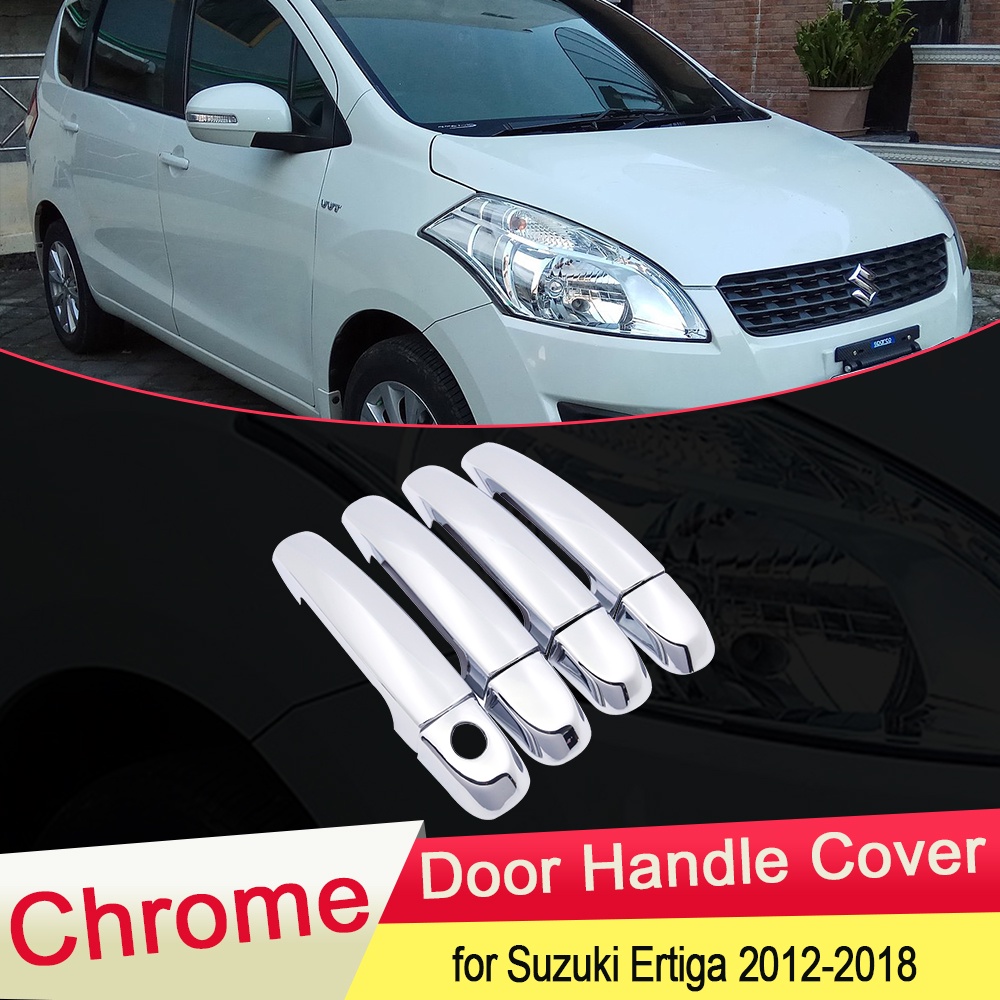 Miếng Dán Trang Trí Tay Nắm Cửa Mạ Chrome Cho Suzuki Ertiga 2012 2013 2014 2015 2016 2017 2018