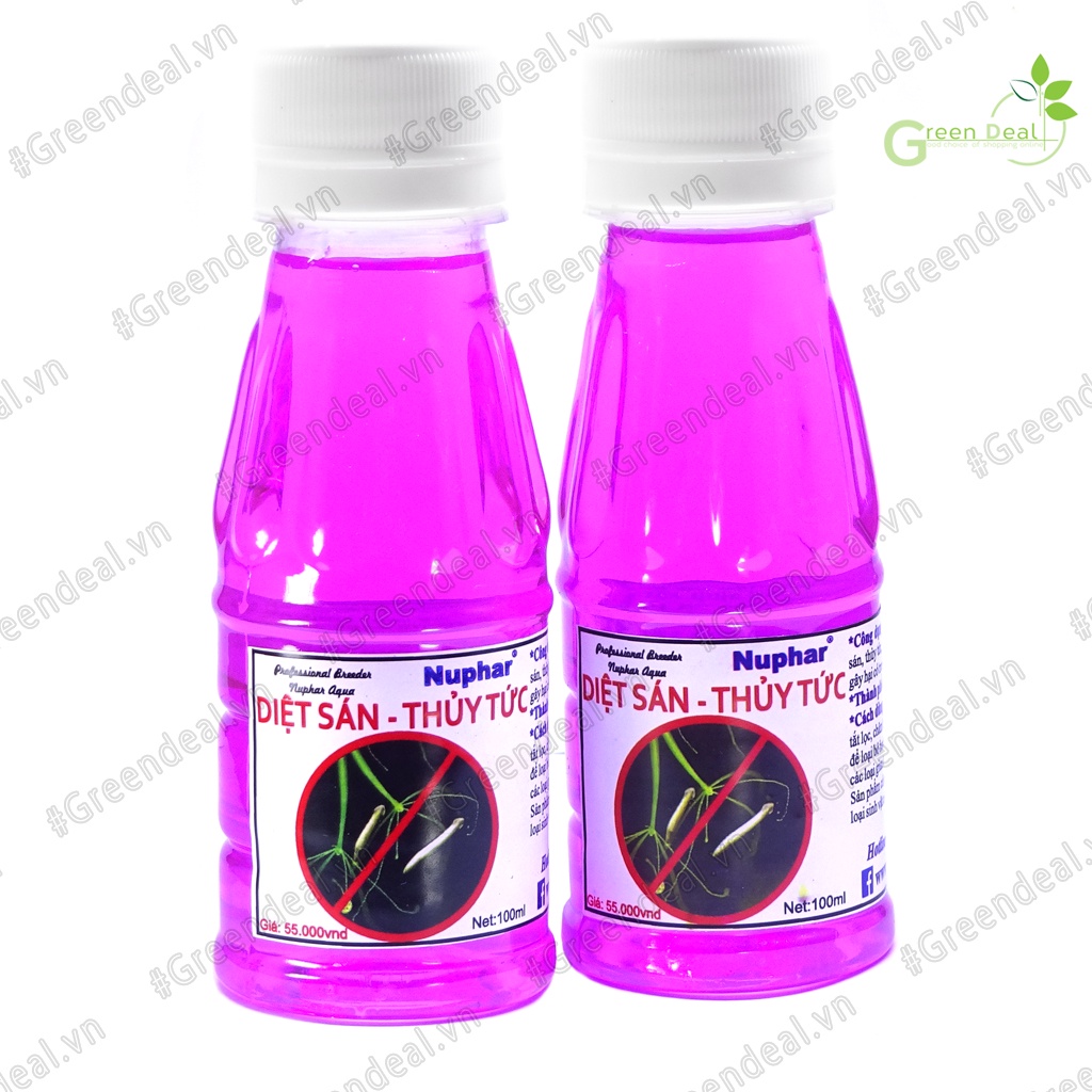 NUPHAR - Diệt Sán-Thủy Tức (Chai 100 ml) | Diệt Sán, Giun, Thủy Tức và Bọ nước...an toàn cho cá tép thủy sinh