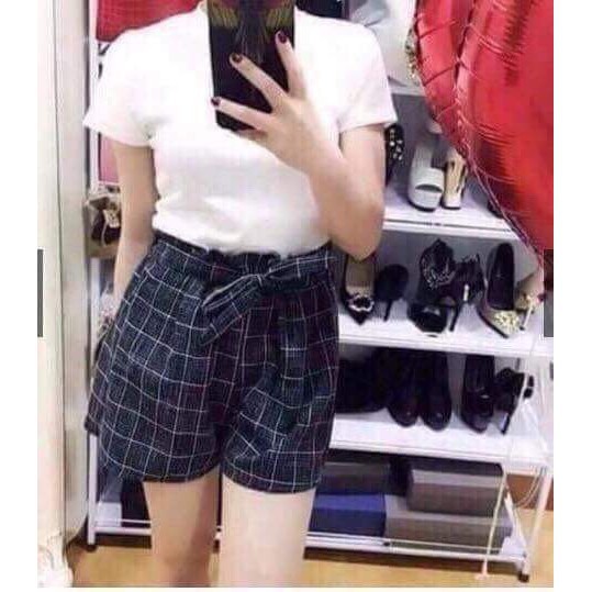 [FREESHIP ĐƠN TỪ 50K] Quần đùi kẻ nơ DPH0503