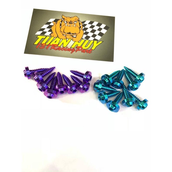 Ốc titan gr5 xoắn 5li 5li18 bắt dàn áo yamaha pô e honda vario