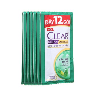 🌸🌸Combo 10 Dây Dầu Gội Clear Mát Lạnh Bạc Hà