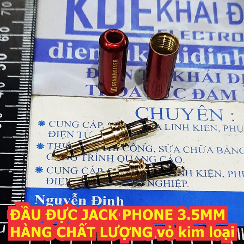 ĐẦU ĐỰC JACK PHONE 3.5MM HÀNG CHẤT LƯỢNG vỏ kim loại kde3857