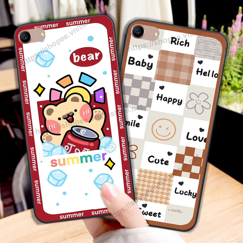 Ốp lưng Oppo F1s / F3 / F3 Lite / F3 Plus trái tim hình gấu cute cá tính, giá rẻ, cực bền